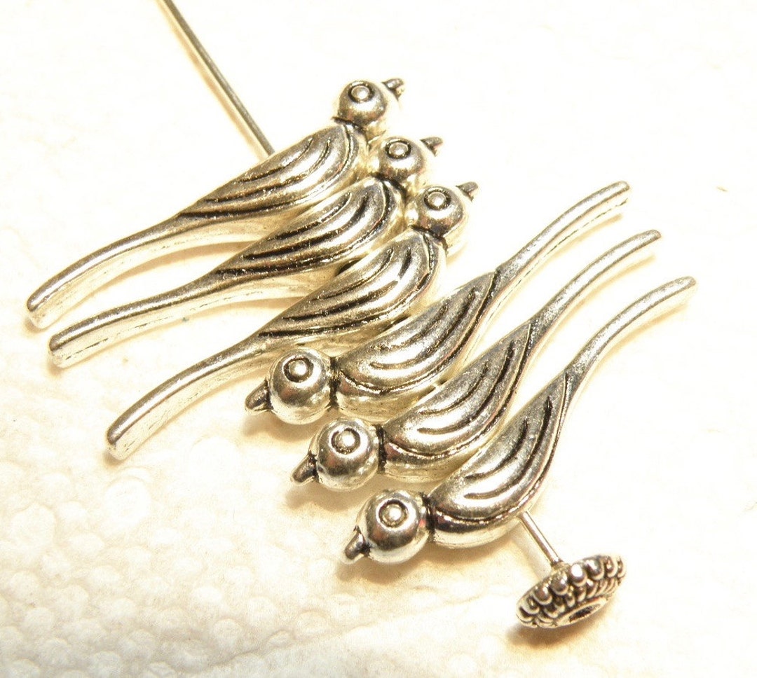 Silver sparrow beads