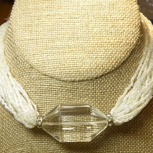 Pearlescent and Iridescent Vintage 20-Strand Necklace -- Lovely for a Wedding -- Lot 3Y