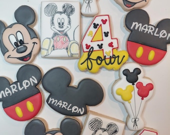 Mickey mouse royal icing cookies, disney mickey cookies, mouse, magical cookies