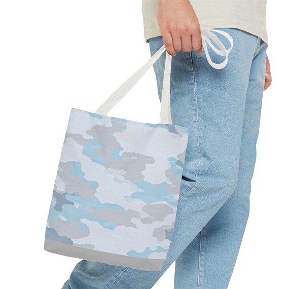 Snow Camo Tote Bag: Winter White Camouflage Carryall - Etsy Snow Camo Tote Bag: Winter White Camouflage Carryall - Etsy