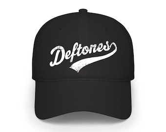Deftones Script Logo Cap | Baseball Hat, Band Merchandise, Music Fan