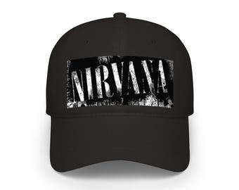 Nirvana Logo Baseball Cap | Low Profile Rock Band Hat