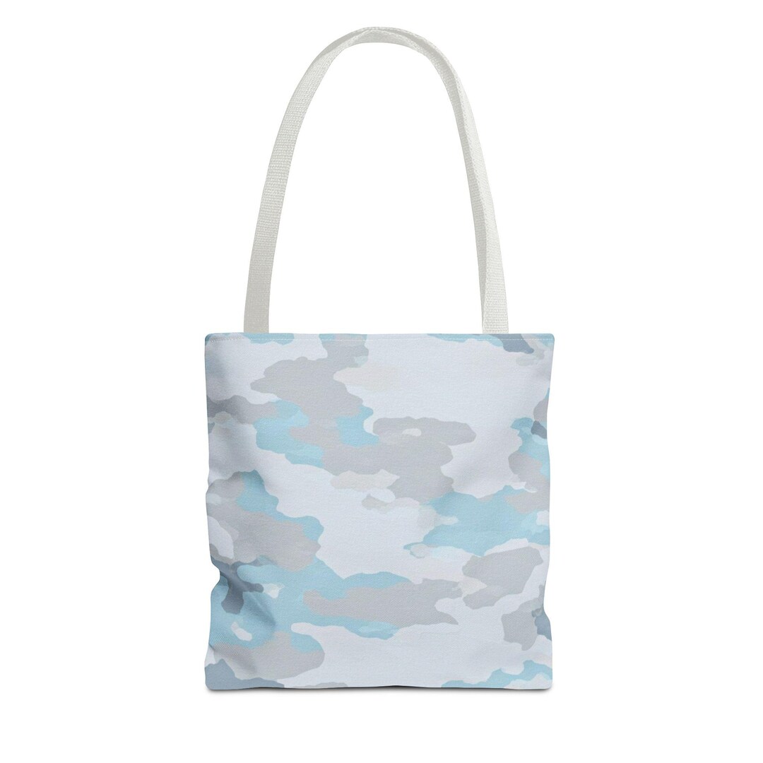 Snow Camo Tote Bag: Winter White Camouflage Carryall - Etsy Snow Camo Tote Bag: Winter White Camouflage Carryall - Etsy