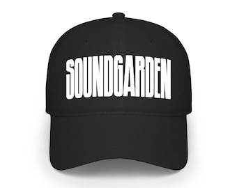 Soundgarden Logo Low Profile Baseball Cap | Rock Band Hat