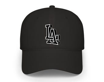 3D LA Logo Low Profile Baseball Cap | Cotton Twill