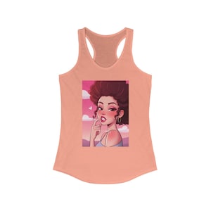 Chic Racerback Tank Top: Women&#39;s Summer Graphic Tee