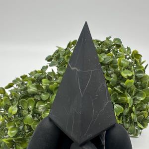 Shungite Pyramid 6cm.Shungite Crystal Pyramid,Healing Crystal,Highly Energetic Metaphysical,EMF Protection,Pyramid,5G Protection,healing