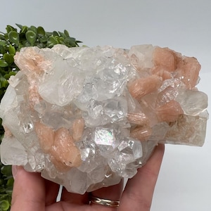 STUNNING Transparent Apophyllite,Stilbite Chalcedony,natural,collection minerals specimen,India Minerals,Crystal,Stone Minerals Specimens