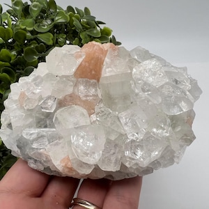 STUNNING Transparent Apophyllite,Stilbite Chalcedony,natural,collection minerals specimen,India Minerals,Crystal,Stone Minerals Specimens