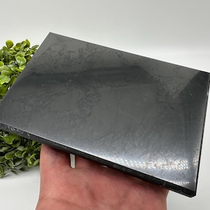 Original shungite TILE 15/10cm. from Russia (Karelia),Polished with rounded edges,Shungite Plate,Shungite tile,protection,helaing,elite shun