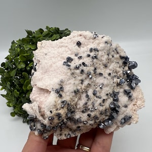 Collecting and Very Rare Galena on Calcite Krushev dol mine,Madan,Bulgaria,Natural,collection mineral specimen,home decor stone,cluster,