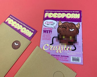 FOODPORN – A naughty poster-zine by Alex Hahn, featuring The Cruffin [Adults Only]