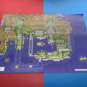 POKEMON MEGA MAP: Johto and Kanto Extended Gold/Silver era overworld map A2 double-sided poster image 3