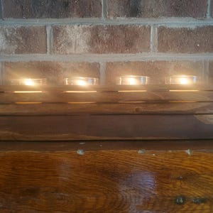 Wooden candle holder