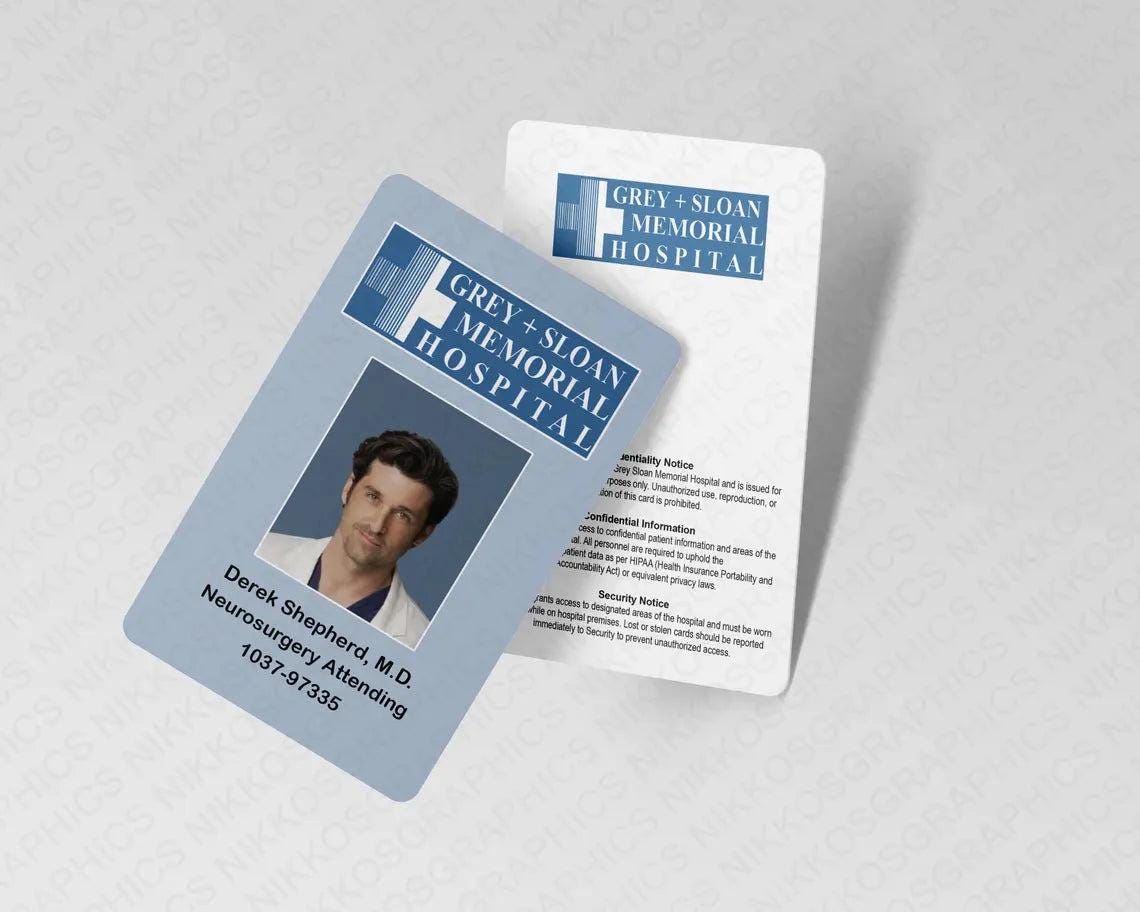 Grey's Anatomy ID Card - Grey Sloan Memorial Hospital