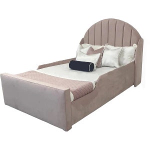 Marina Kids Bed, Modern bed frame, Custom Bed for Kid, Children Bed frame, Upholstered Bedframe, Kids Bed frame, Small single/Twin Bed frame