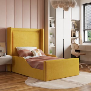 Sky Kids Bed, Twin Toddler Bed Frame, Custom Bed for Kid, Children Bed frame, Upholstered Bedframe, Kids Bed frame, Single/Twin Bed frame