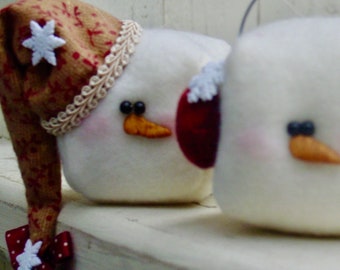 Digital Sewing Pattern -  IC and Cubie PDF ornaments, pdf sewing pattern.