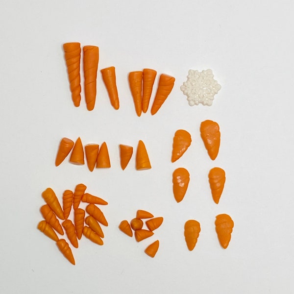 SNOWMAN NOSES (SMOV36) qty 36 (3 dz) - Variety pack ORANGE - great variety for your next projects.