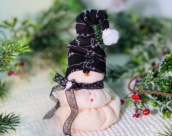 Digital Sewing pattern - I'm melting snowman (5 1/2") Ornament 154Epdf