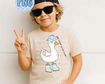Silly Goose on the Loose PNG, Funny Goose Quote, Trendy Humor Design, Cute Animal Sublimation File • Instant Download