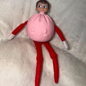 Elf Prop 3D Printed Dumpling Costume | Christmas Elf Squishy Dumpling Outfit | Holiday Elf Props and Accessories