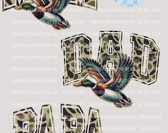 Camo Flying Mallard Duck PNG: Hunting Design (Digital Download)