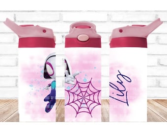 Spidey and Friends Ghost Spidey Tumbler, Stainless Steel Cup, Gwen Stacy Gift, Kids Superhero