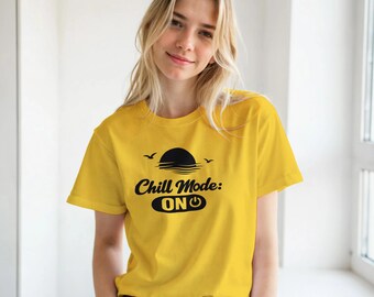 T-shirt girocollo unisex classica Chill Mode On / Gildan® 64000
