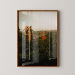 Clifton Bridge Fine Art Print | Golden Hour Bristol Landscape, Iconic UK Travel Photography, Historic Architecture Print