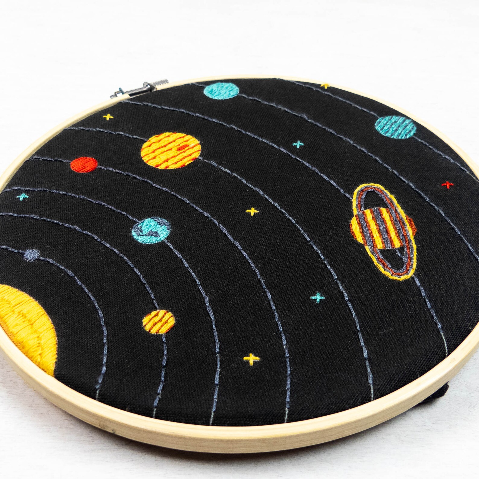 Solar System Embroidery Kit Etsy