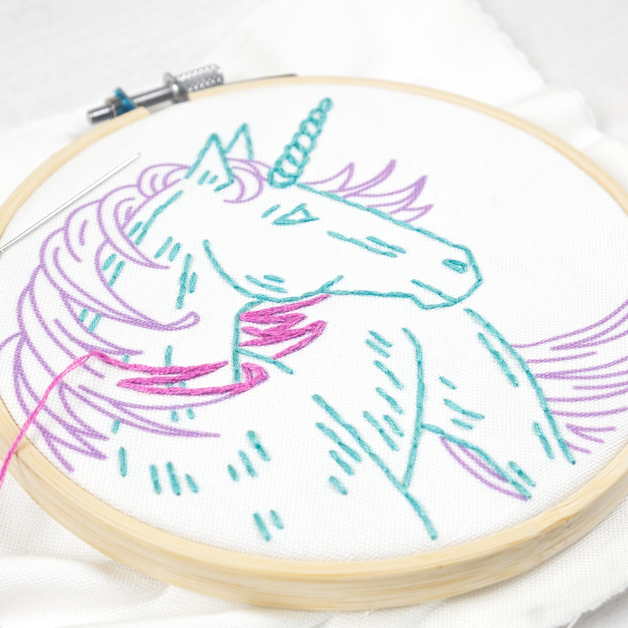 UNICORN PDF embroidery pattern magical animal embroidery - Etsy España