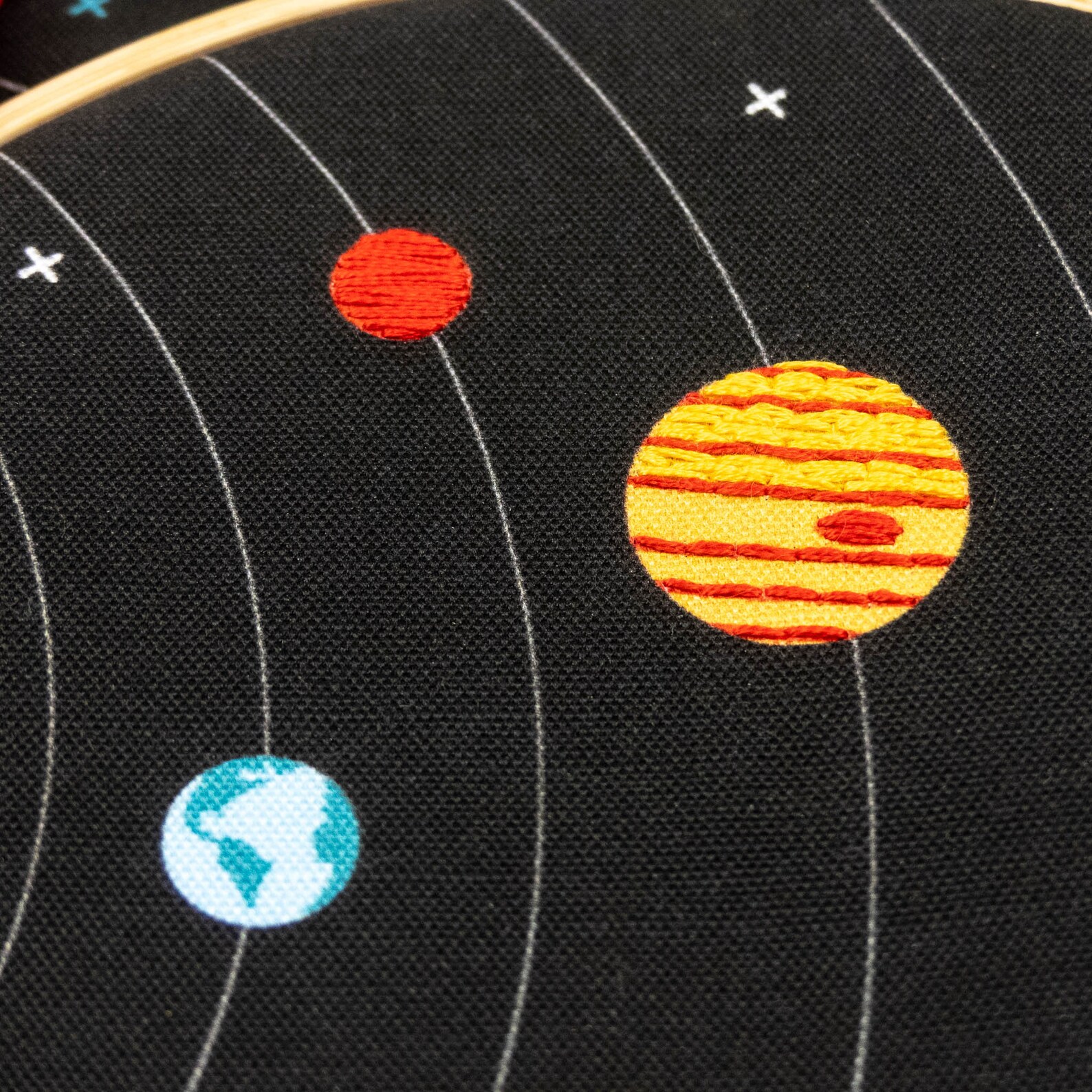 Solar System Embroidery Kit Etsy