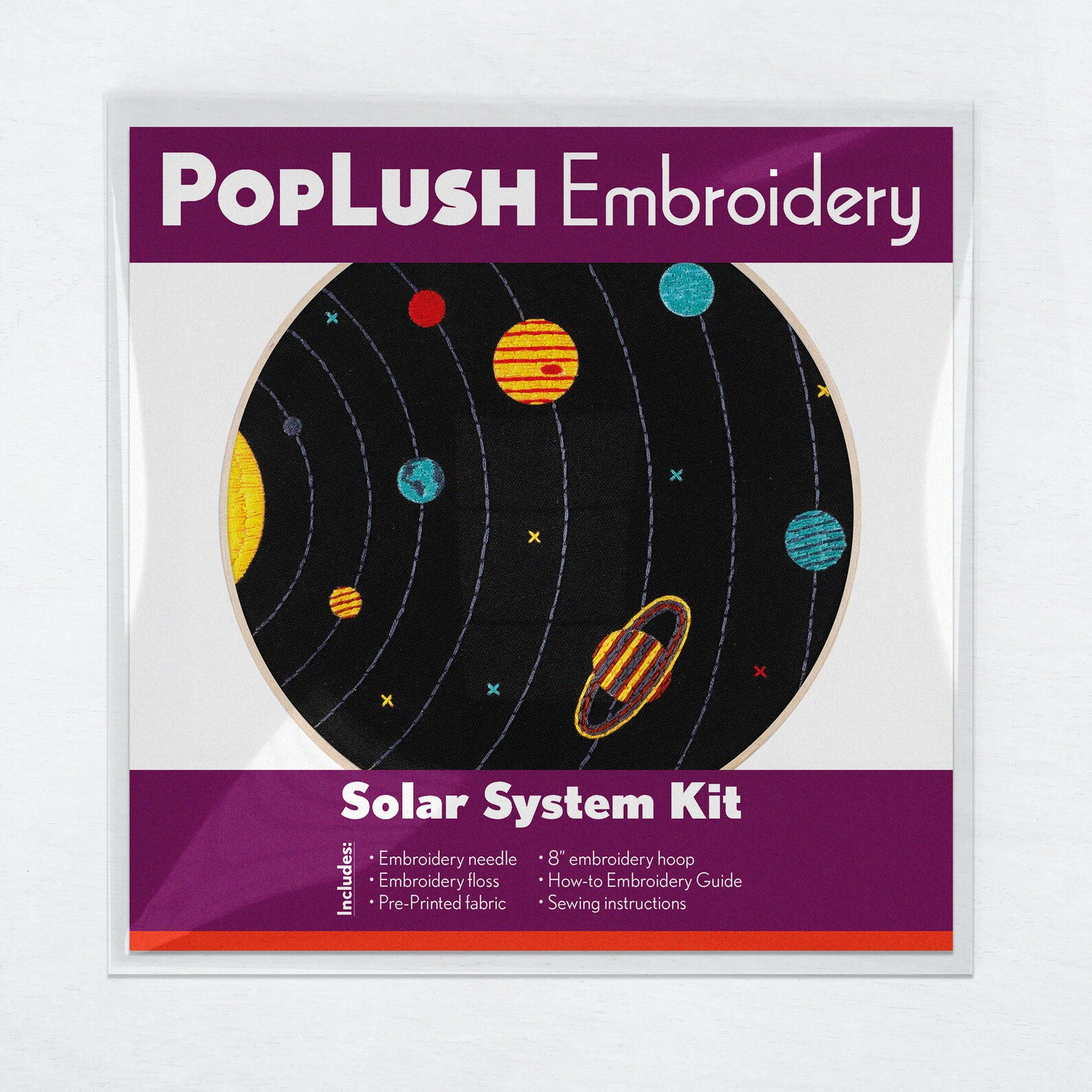Solar System Embroidery Kit Etsy