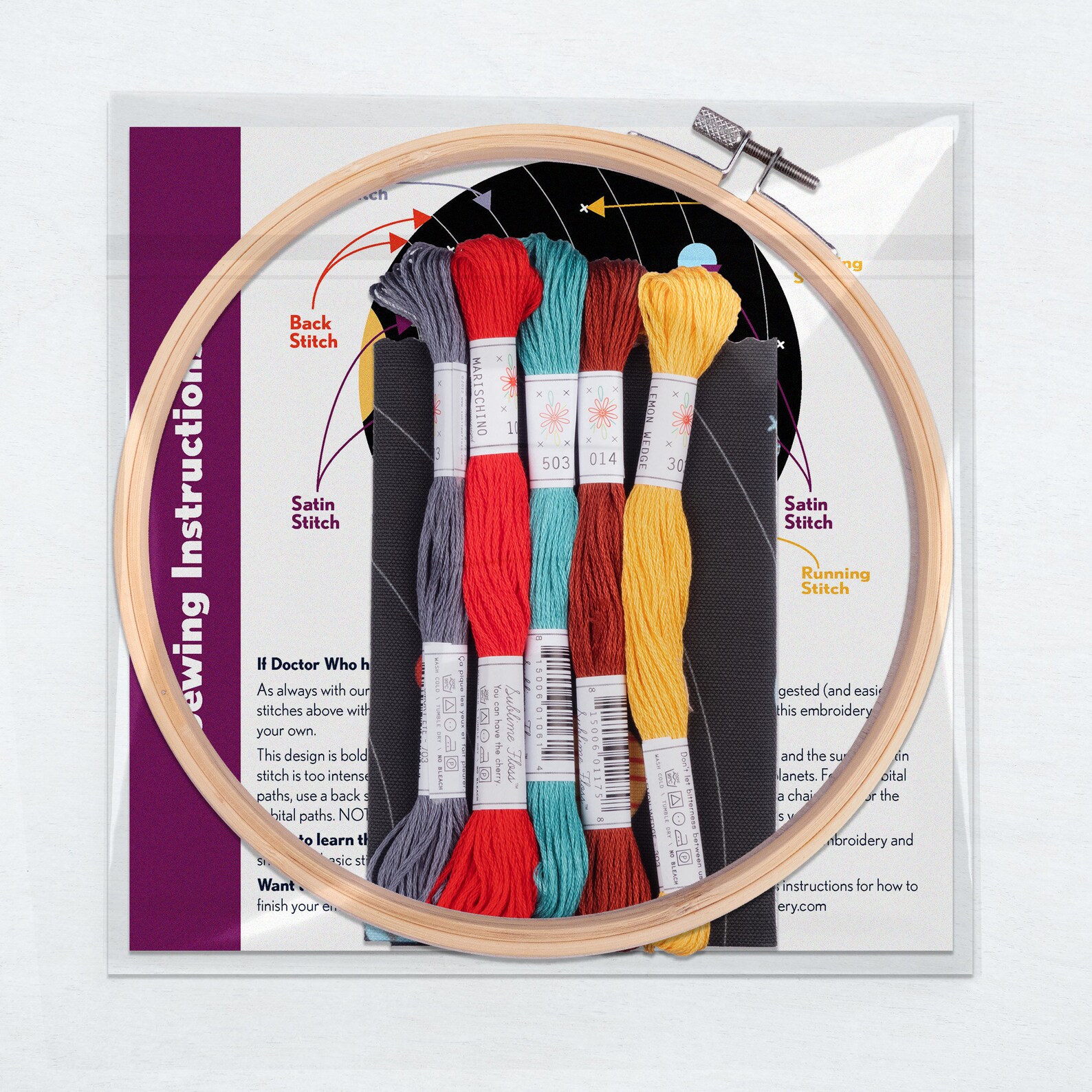 Solar System Embroidery Kit Etsy