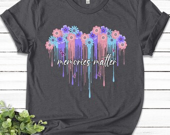 Memories Matter End ALZ Alzheimer's Awareness Shirt, Dementia Alzheimer's Warrior, Purple Ribbon Alzheimer, Support Alzheimer's N-25082206