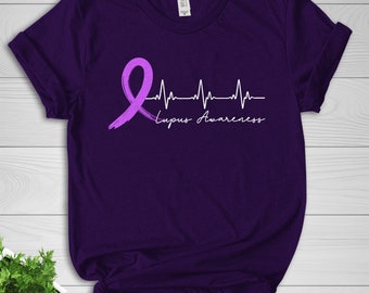 Lupus Shirt, Lupus Warrior Shirt, Lupus Awareness Shirt, Lupus Support Family Shirt, Cure Shirt, Lupus Fighter T-shirt, Wear Purple D1GH07