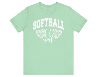 Camiseta de entrenador de sóftbol Hearts (claro 3)
