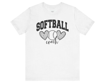 Camiseta de entrenador de sóftbol Hearts (clara)