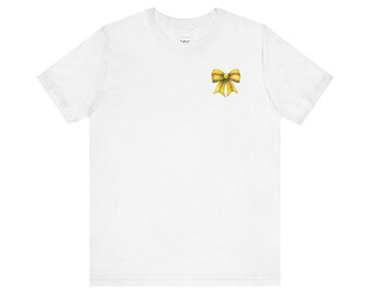 Camiseta de mamá de softbol con lazo frontal y trasero (clara)