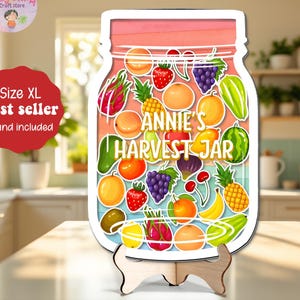 Personalized Fruit Reward Jar, Harvard Reward Jar, Fruits Tokens For Classroom, Back to school Gift, Colorful Classroom Decor, Gifts For Kid