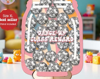 Personalized Disco Class Reward Jar, Disco Ball Tokens For Classroom, Disney Back to school Gift, Colorful Classroom Decor, Gifts For Kid