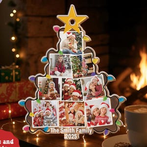 Personalized Family Christmas Tree Ornament, Acrylic Ornament, Custom Family Photo Ornament, Photo Christmas 2025 Ornament, Christmas Gifts