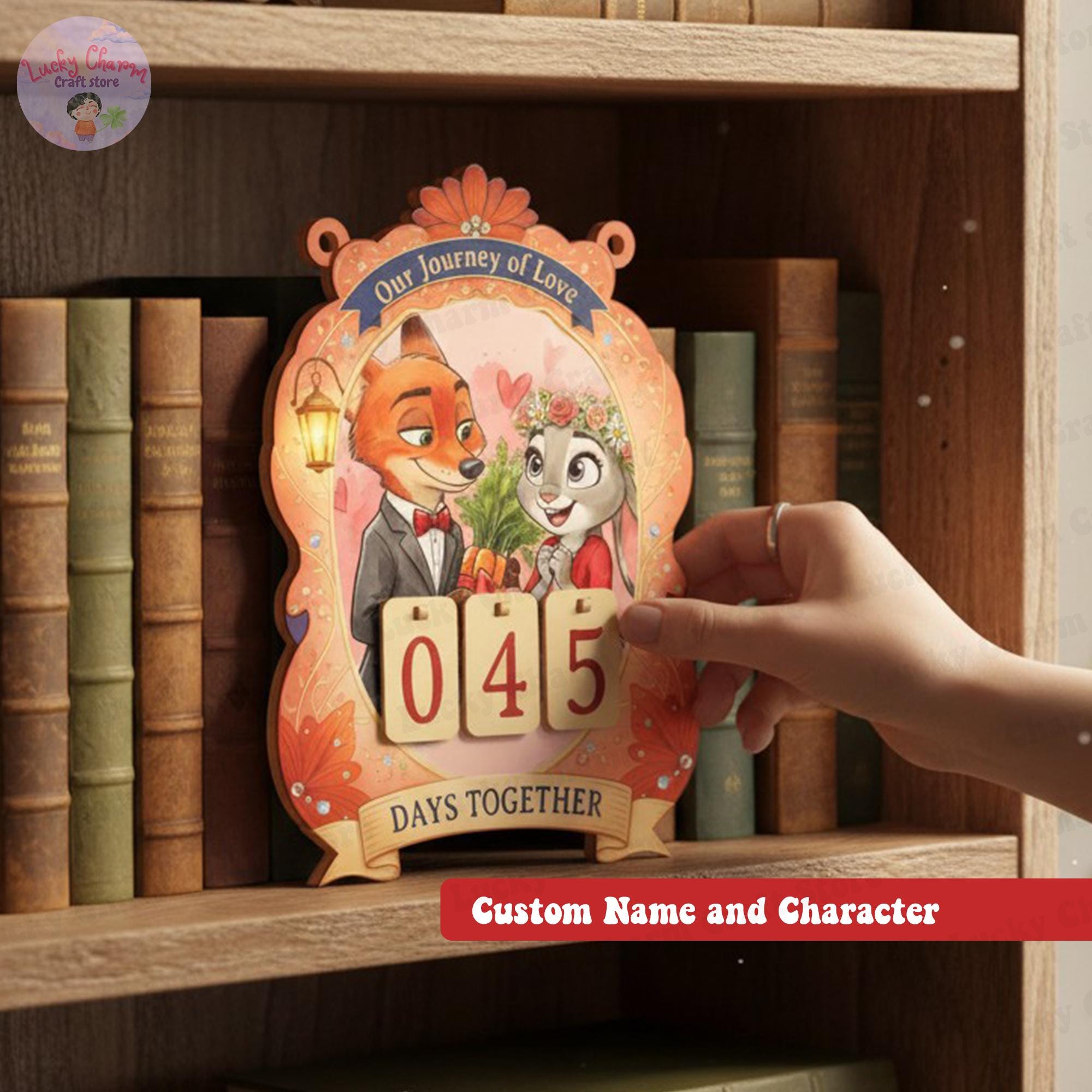 Custom Disney Nick Judy Love Counter Sign, Personalized Disneyland ...