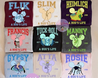 A Bug's Life Disney Shirt, Disney Pixar A Bug's Life Group Shirt, A Bug's Land Disney California Adventure shirt, Disneyland Animal Kingdom