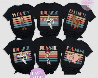 Disney Toy Story Shirt, Birthday Gift for Disney Fan, Disneyland Trip Family Shirt, Disney Pixar Shirt, Disney Woody Jessie Buzz Hamm Shirt