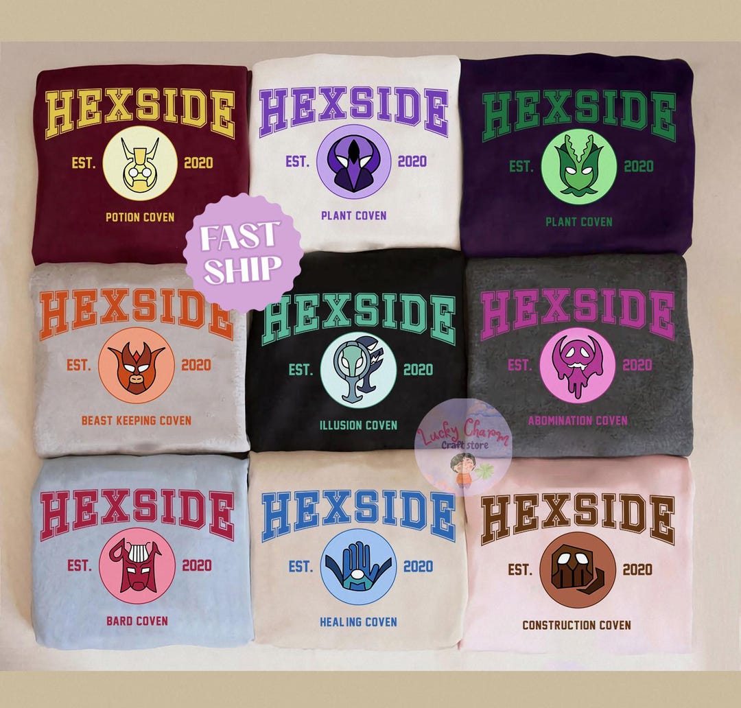 The Owl House Characters Matching Shirt, Hexside School of Magic and ...