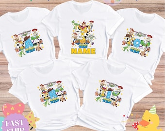 Benutzerdefinierte Disney Toy Story Geburtstagsjunge Shirt, Familien Geburtstag Shirt, benutzerdefinierte Alter Geburtstag Shirt, Toy Story Shirt, Disneyland Geburtstag Shirt
