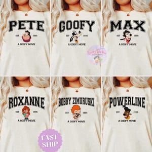 A Goofy Movie Characters Shirt, Goofy Max Roxanne Powerline Pete Bobby Zimuruski Shirt. Disney Family Vacation Shirt, Magic Kingdom Shirts