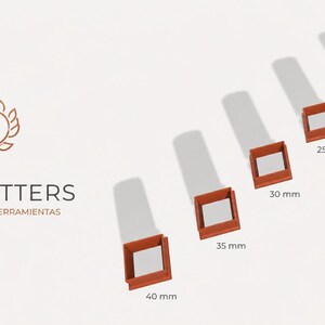 Romboid Cookie Cutter Set STL File – 5 Sizes 20 to 40mm – Polymer Clay Cutter – 3D Print File – Instant Digital Download